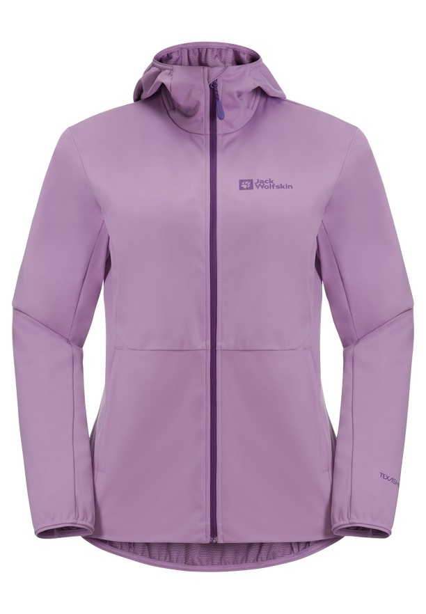 Purple Women Jack Wolfskin Feldberg Hoody Softshell Jackets | 94831052
