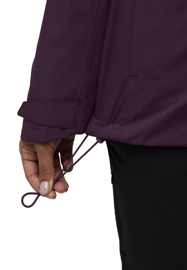 Purple Women Jack Wolfskin Glaabach 3in1 Jackets | 57765670