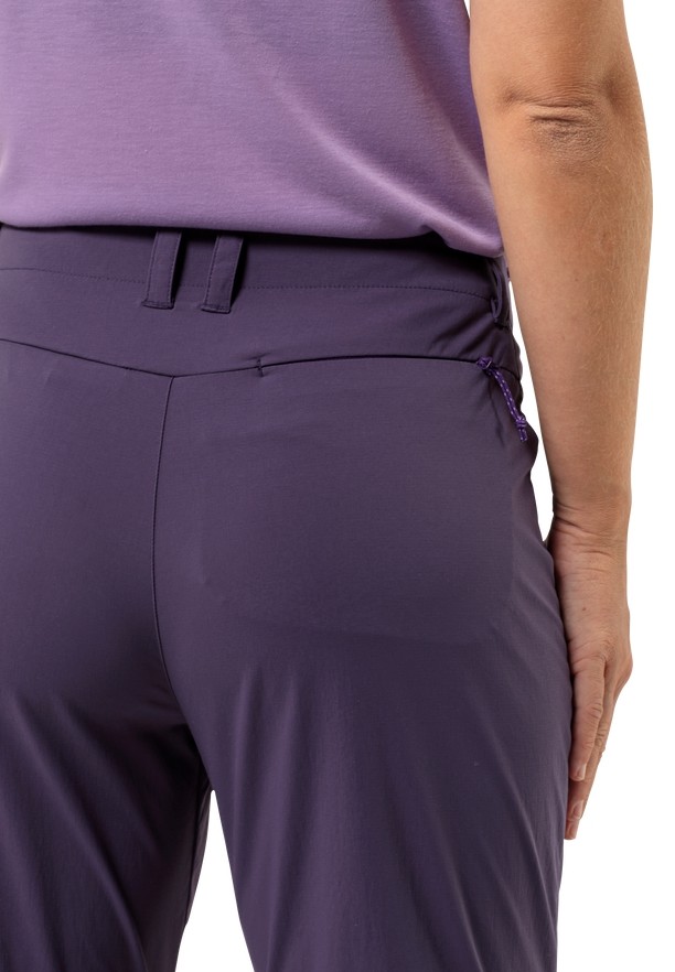 Purple Women Jack Wolfskin Glastal Zip Off Hiking Pants | 36721688