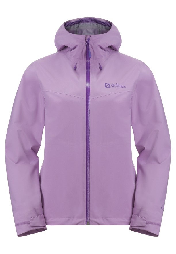 Purple Women Jack Wolfskin Highest Peak 3l Rain Jackets | 38550290