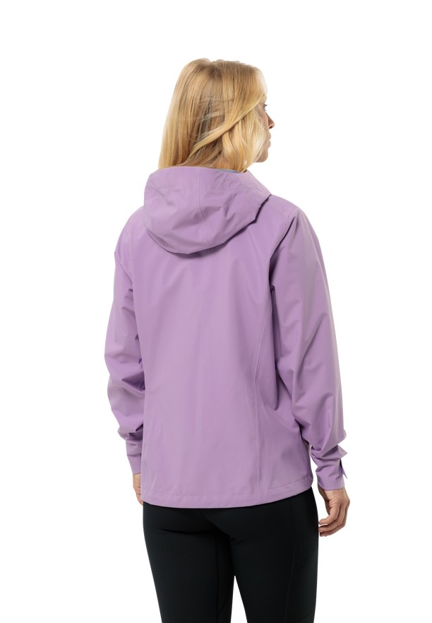 Purple Women Jack Wolfskin Highest Peak 3l Rain Jackets | 38550290