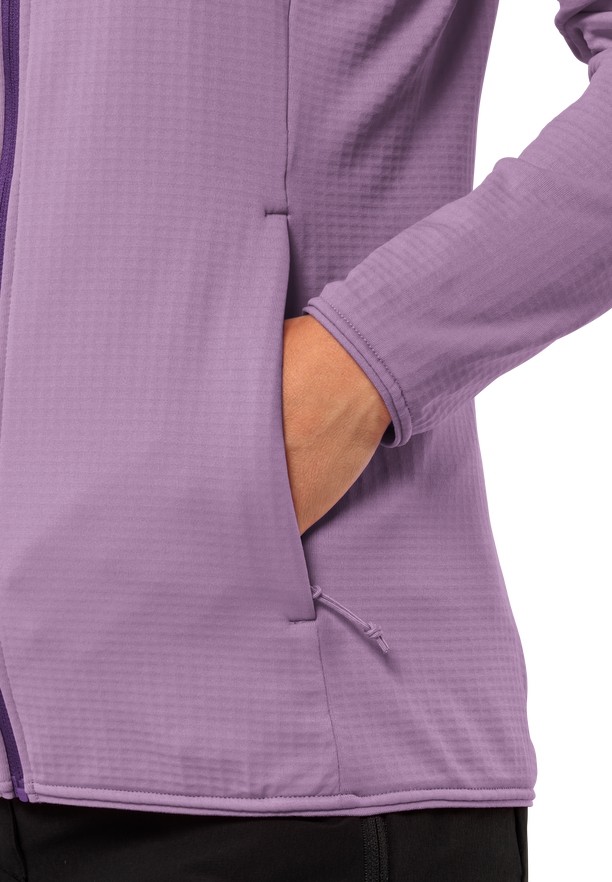 Purple Women Jack Wolfskin Kolbenberg Fz Fleece Jackets | 79875521