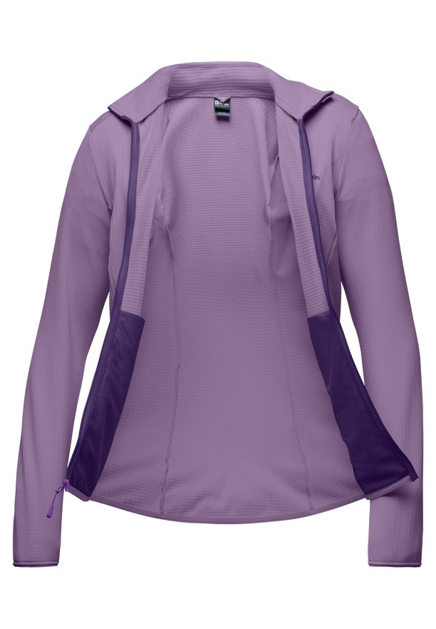 Purple Women Jack Wolfskin Kolbenberg Fz Fleece Jackets | 79875521