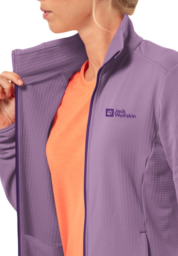 Purple Women Jack Wolfskin Kolbenberg Fz Fleece Jackets | 79875521