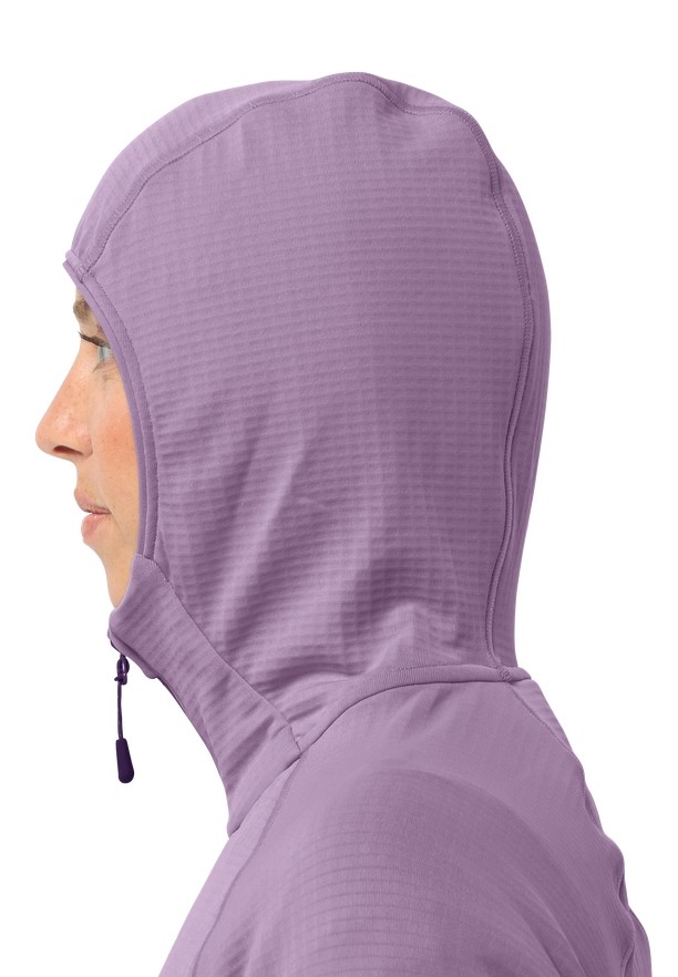 Purple Women Jack Wolfskin Kolbenberg Hooded Fz Fleece Jackets | 71097989