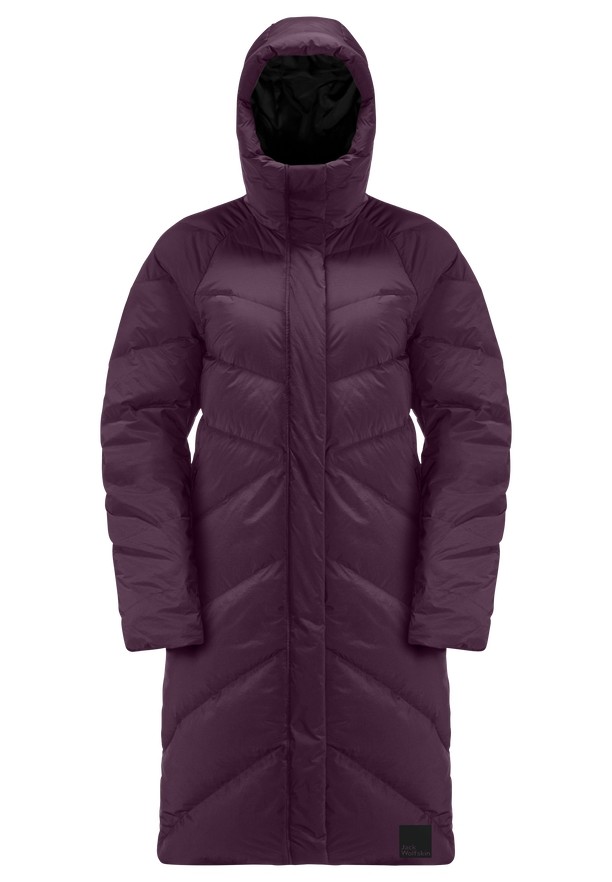 Purple Women Jack Wolfskin Marienplatz Down Coats | 36139449