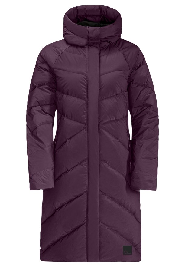 Purple Women Jack Wolfskin Marienplatz Down Coats | 36139449