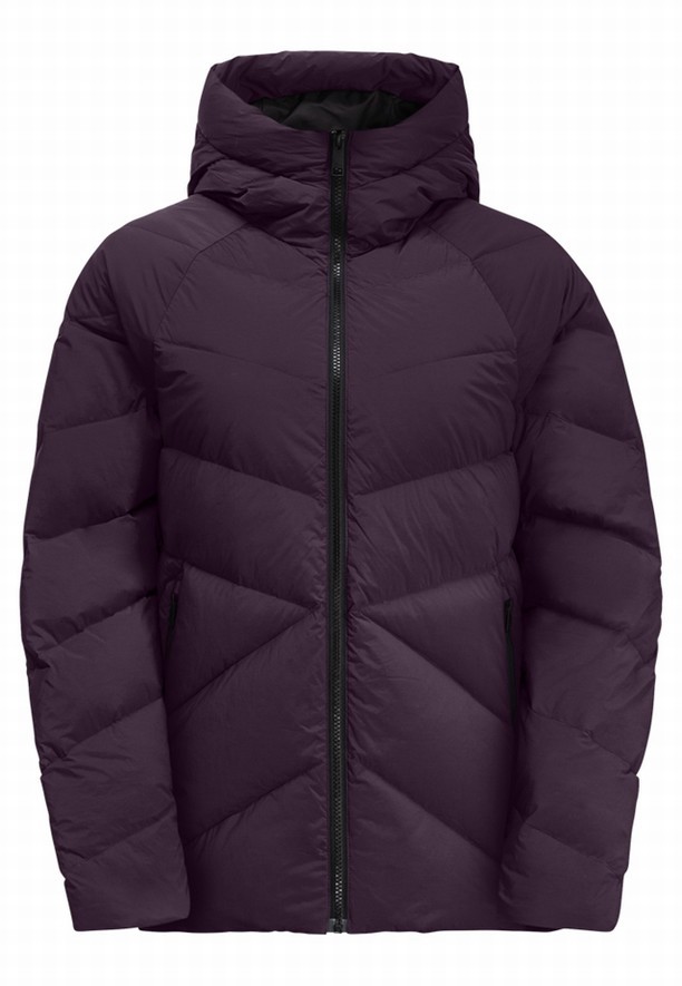 Purple Women Jack Wolfskin Marienplatz Down Jackets | 59015784