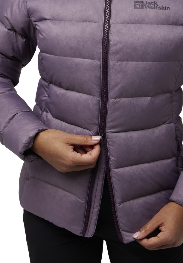 Purple Women Jack Wolfskin Nebelhorn Down Jackets | 34664753