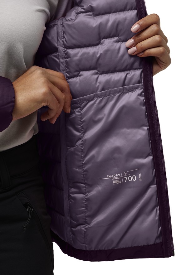 Purple Women Jack Wolfskin Passamani Down Jackets | 78182067