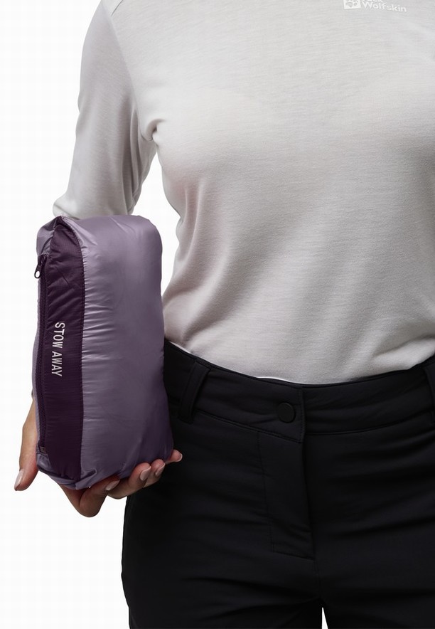 Purple Women Jack Wolfskin Passamani Down Jackets | 78182067