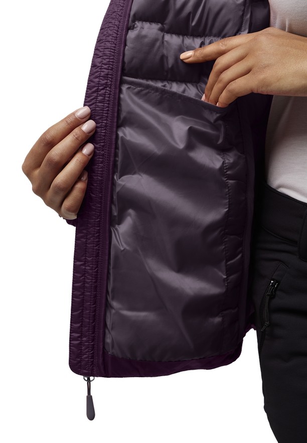 Purple Women Jack Wolfskin Passamani Down Jackets | 67685082