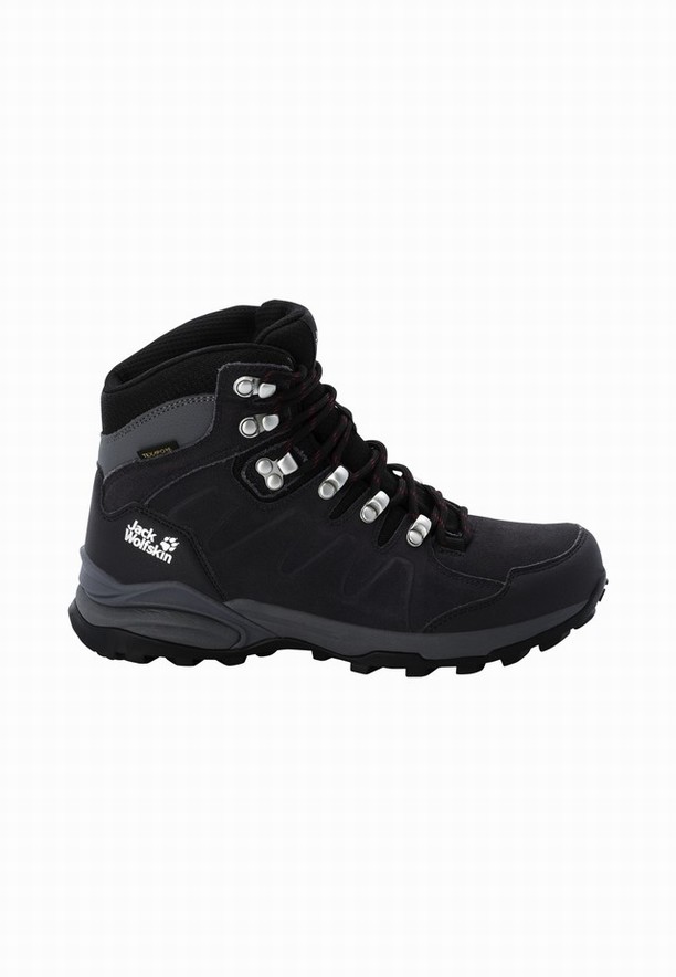 Purple Women Jack Wolfskin Refugio Texapore Mid Hiking Shoes | 26012852
