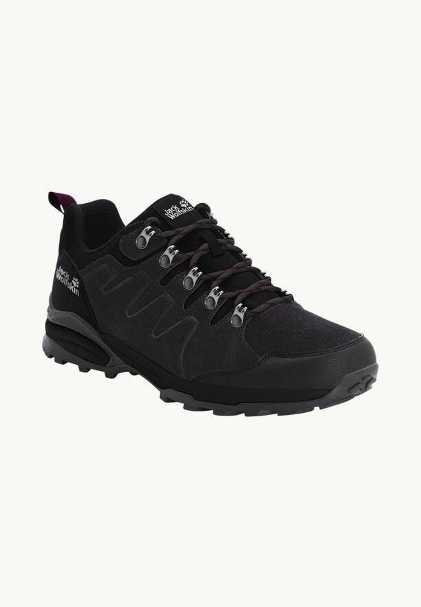Purple Women Jack Wolfskin Refugio Texapore Low Hiking Shoes | 34508932