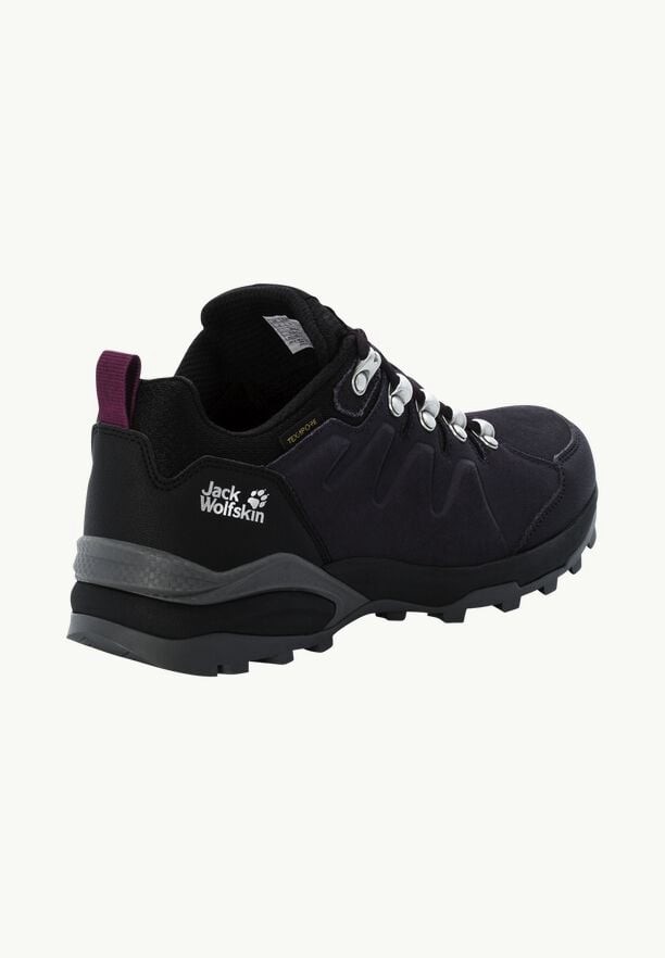Purple Women Jack Wolfskin Refugio Texapore Low Hiking Shoes | 34508932