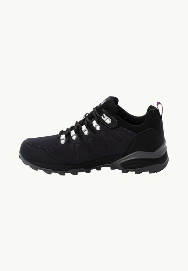Purple Women Jack Wolfskin Refugio Texapore Low Hiking Shoes | 34508932