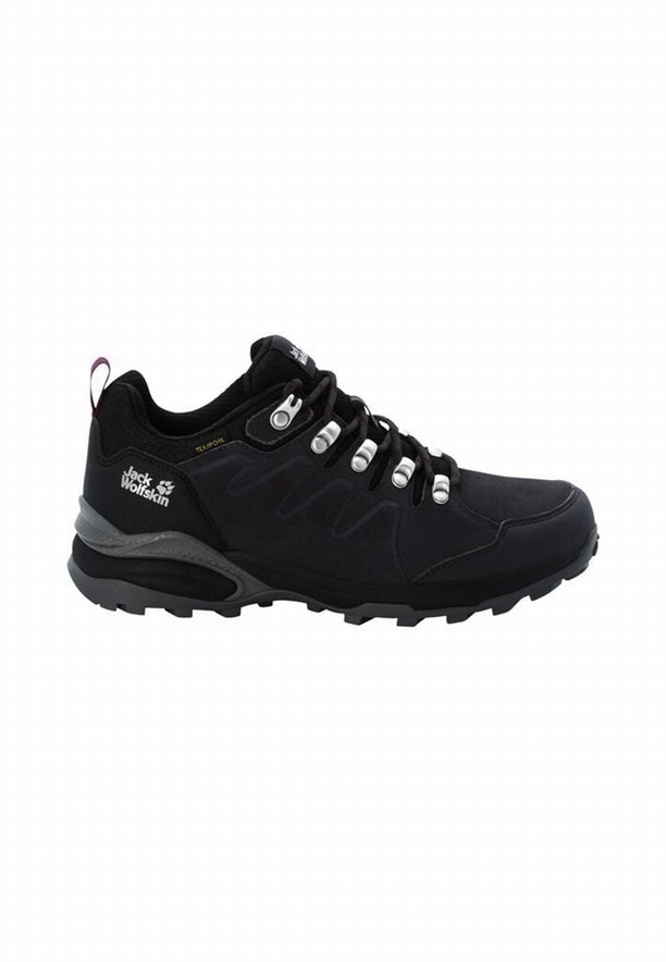 Purple Women Jack Wolfskin Refugio Texapore Low Hiking Shoes | 34508932
