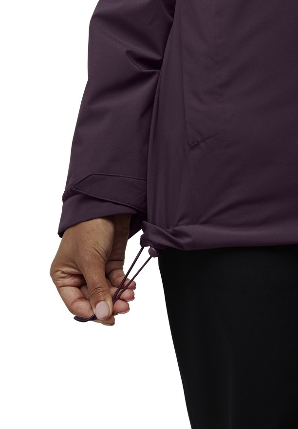 Purple Women Jack Wolfskin Rotwand 3in1 Jackets | 75735032