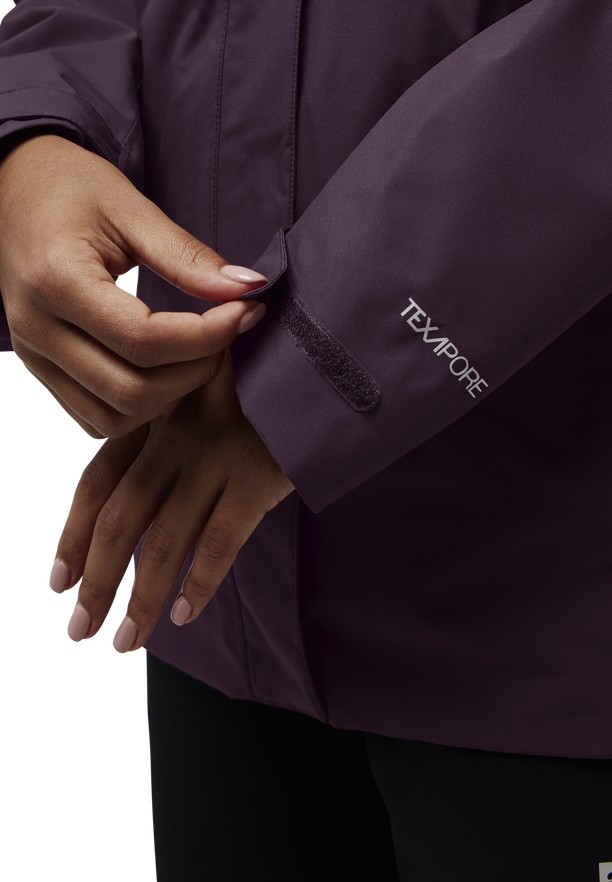 Purple Women Jack Wolfskin Rotwand 3in1 Jackets | 75735032