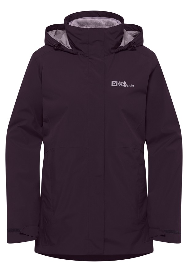 Purple Women Jack Wolfskin Rotwand 3in1 Jackets | 75735032