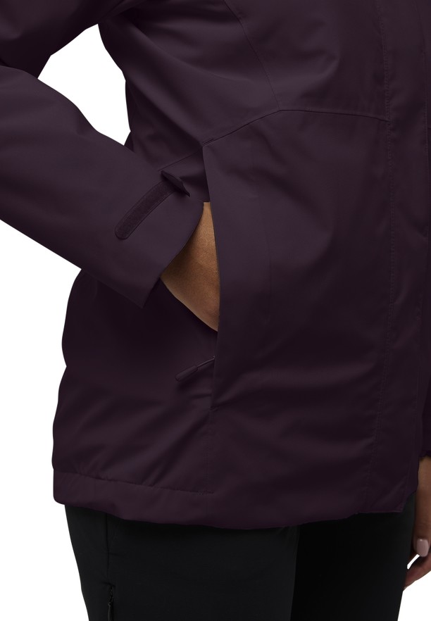 Purple Women Jack Wolfskin Rotwand 3in1 Jackets | 75735032