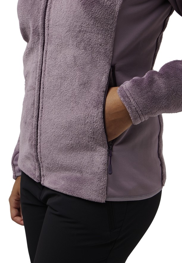 Purple Women Jack Wolfskin Rotwand Fz Fleece Jackets | 87367006