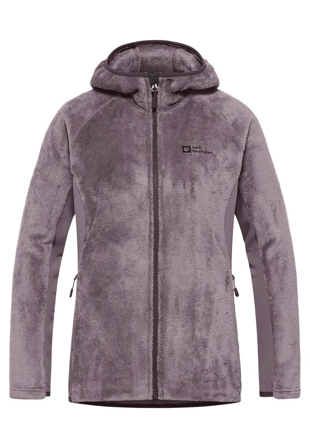 Purple Women Jack Wolfskin Rotwand Hooded Fz Fleece Jackets | 71258681