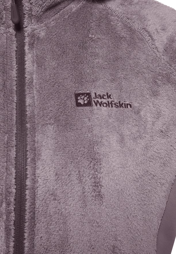 Purple Women Jack Wolfskin Rotwand Hooded Fz Fleece Jackets | 71258681