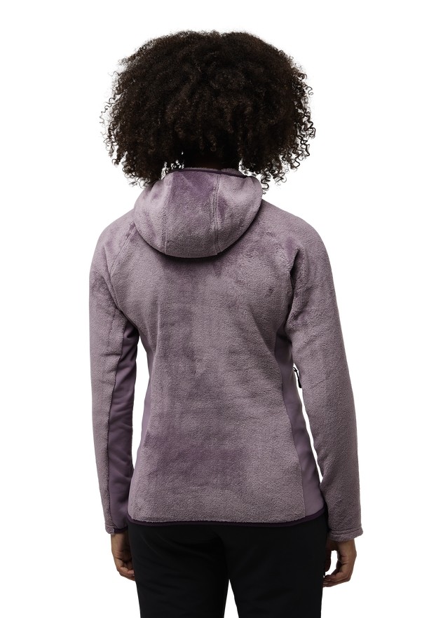 Purple Women Jack Wolfskin Rotwand Hooded Fz Fleece Jackets | 71258681