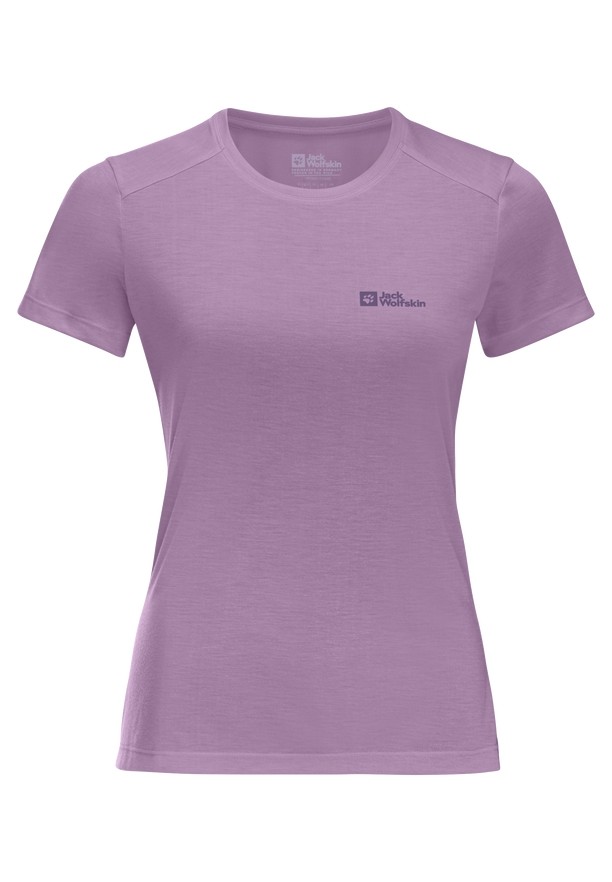 Purple Women Jack Wolfskin Vonnan S/s T Shirts | 30962778