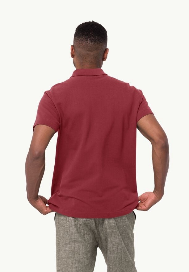 Red Men Jack Wolfskin Essential Polo Shirts | 77083611