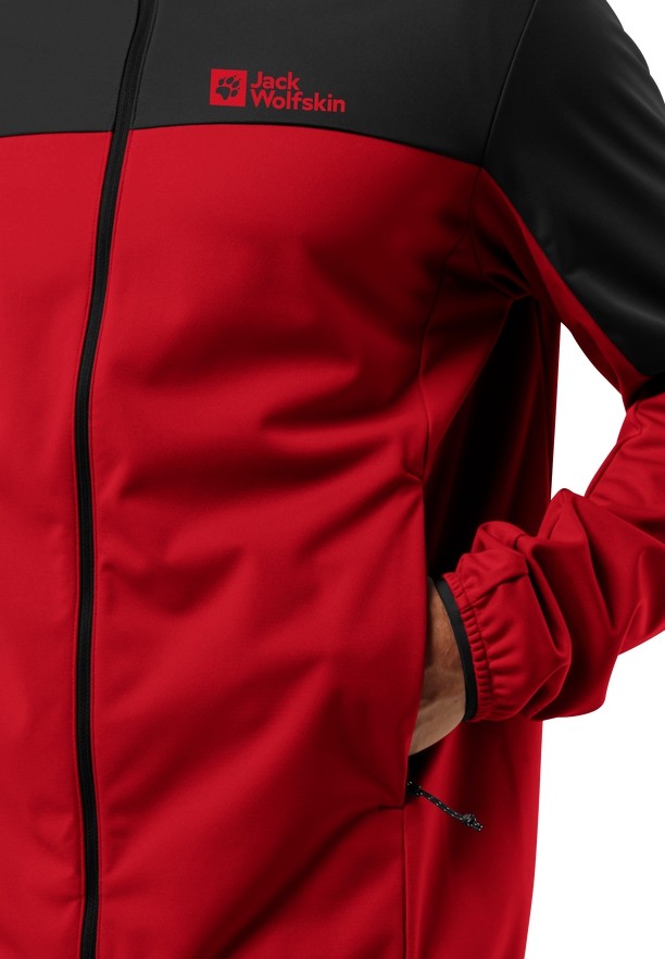 Red Men Jack Wolfskin Feldberg Hoody Softshell Jackets | 15260758