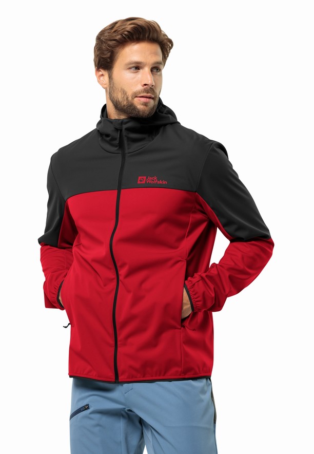Red Men Jack Wolfskin Feldberg Hoody Softshell Jackets | 15260758