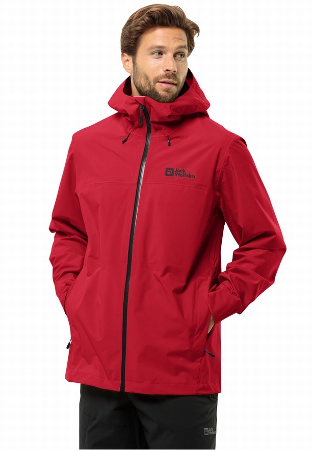 Red Men Jack Wolfskin Highest Peak 3l Rain Jackets | 55320715