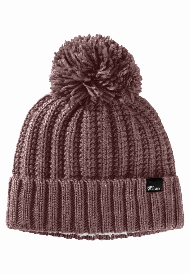 Red Men Jack Wolfskin Highloft Knit W Beanie | 68910950