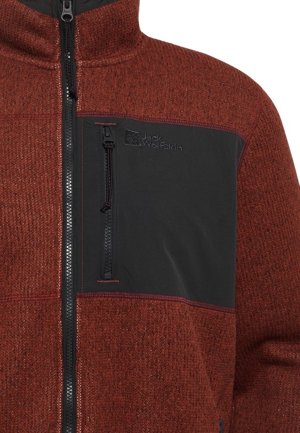 Red Men Jack Wolfskin Kaminfeuer Fleece Jackets | 90262438