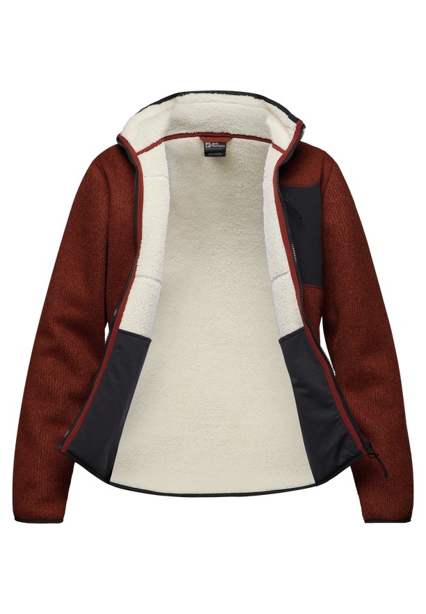 Red Men Jack Wolfskin Kaminfeuer Fleece Jackets | 90262438