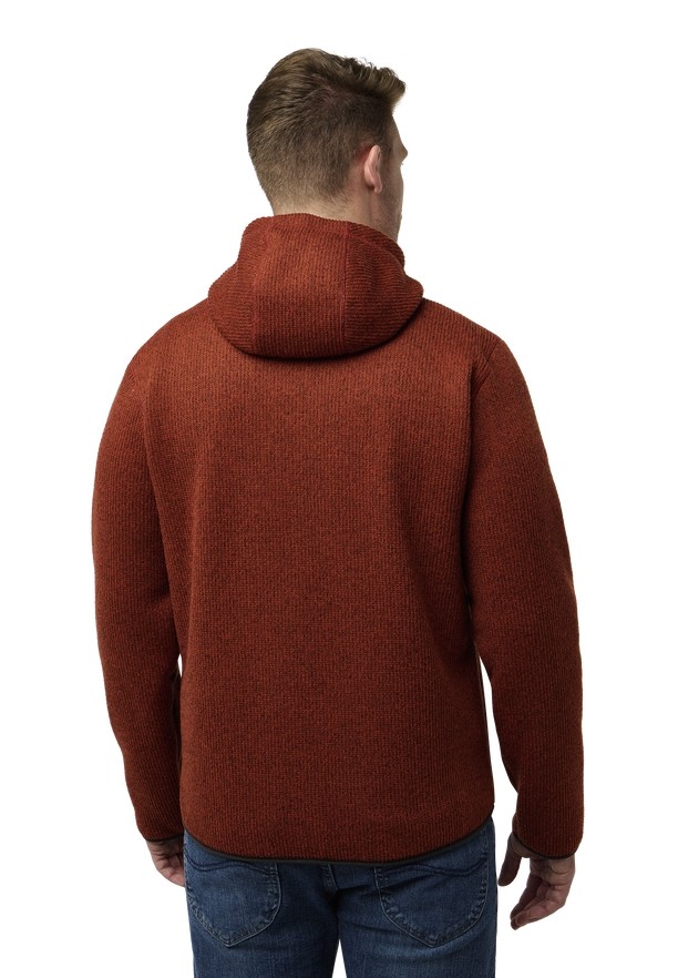 Red Men Jack Wolfskin Kaminfeuer Hooded Fleece Jackets | 24625437