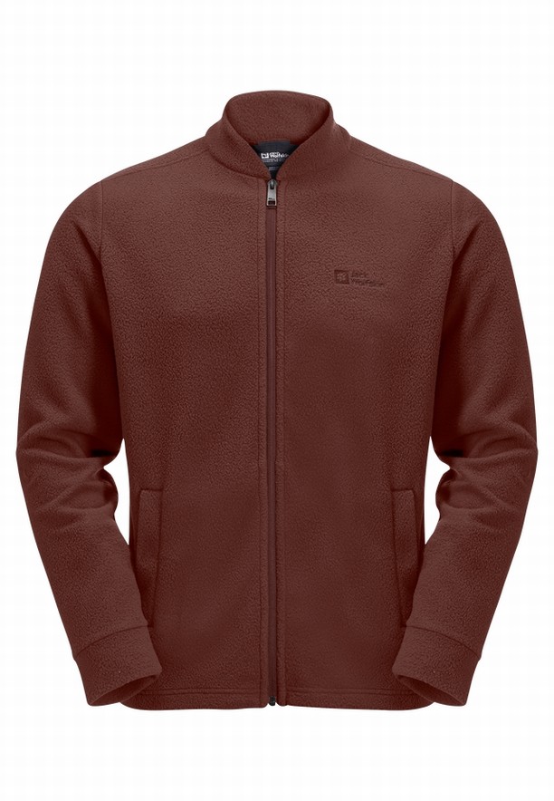 Red Men Jack Wolfskin Light Curl Fleece Jackets | 64637779