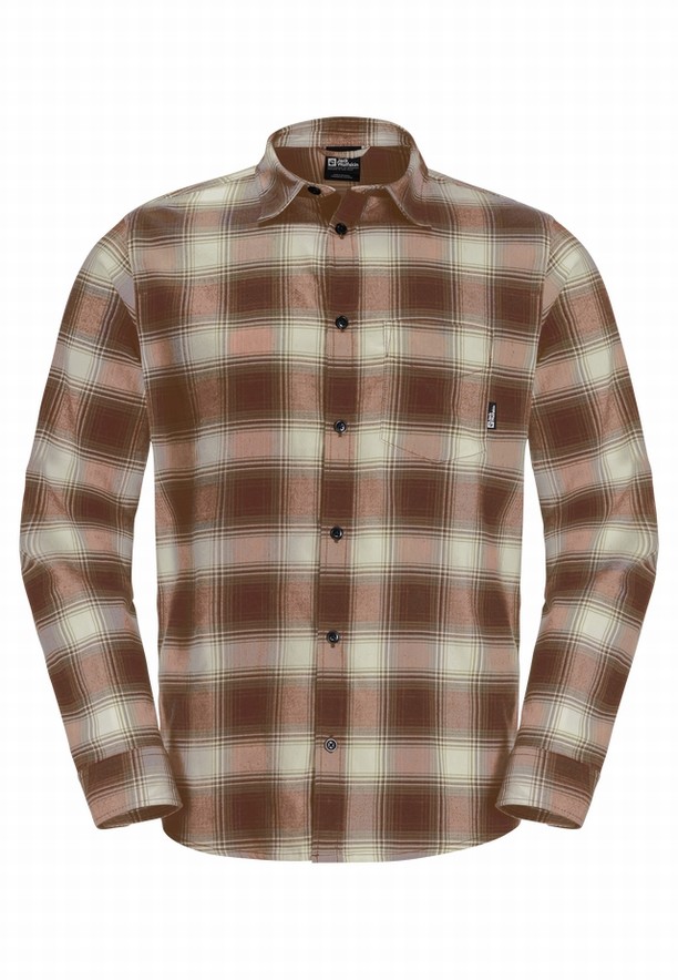 Red Men Jack Wolfskin Wanderweg Shirts | 81455598