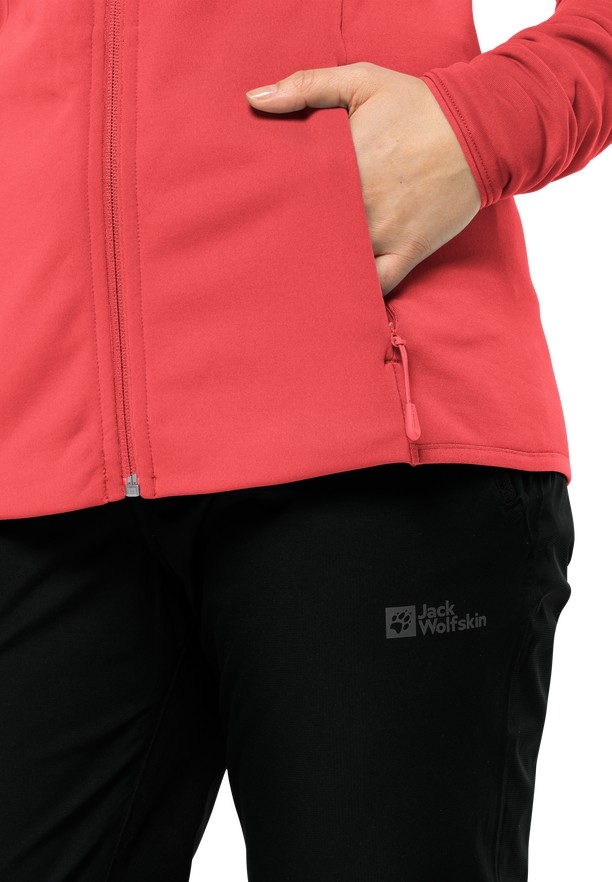 Red Women Jack Wolfskin Baiselberg Fz Fleece Jackets | 55427190