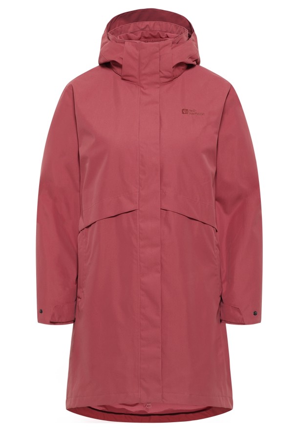 Red Women Jack Wolfskin Baylight 3in1 Coats | 41534510