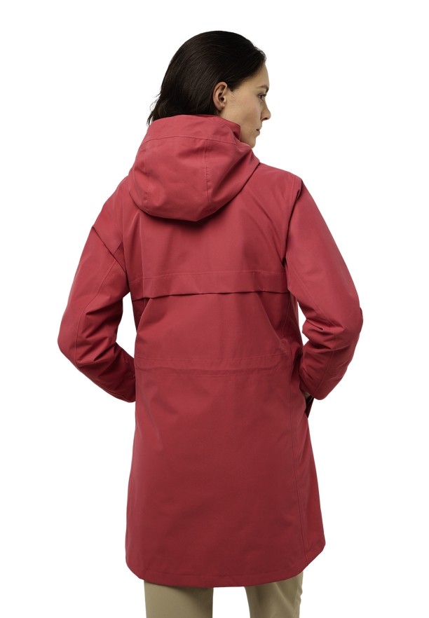 Red Women Jack Wolfskin Baylight 3in1 Coats | 41534510