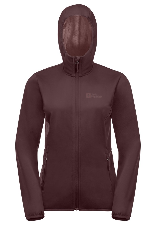 Red Women Jack Wolfskin Bornberg Hoody Jackets | 99018423