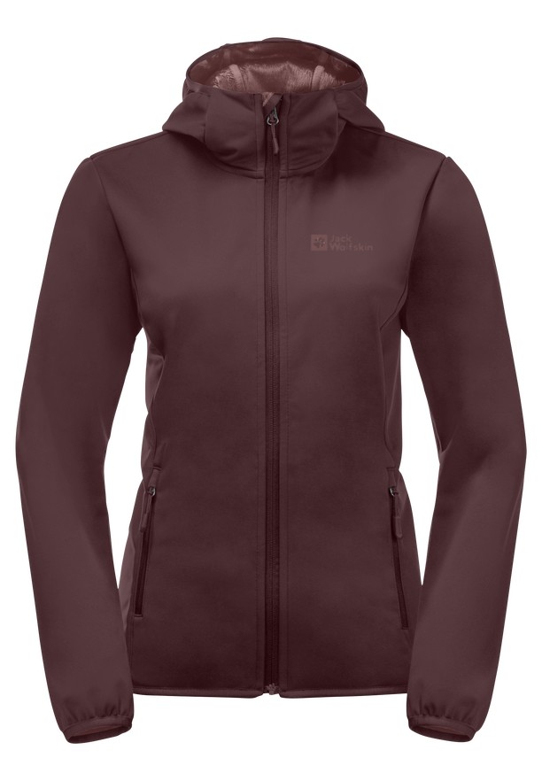 Red Women Jack Wolfskin Bornberg Hoody Jackets | 99018423