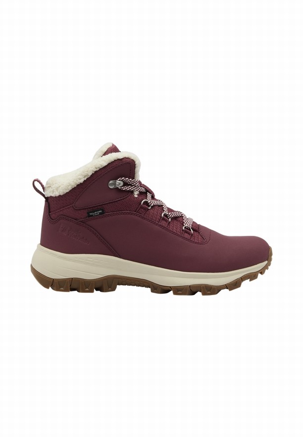 Red Women Jack Wolfskin Everquest Texapore Mid Winter Shoes | 91232535