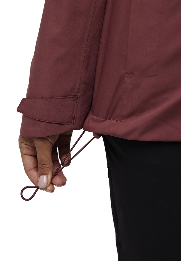 Red Women Jack Wolfskin Glaabach 3in1 Jackets | 36677396