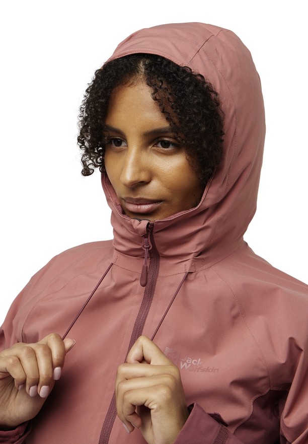 Red Women Jack Wolfskin Glaabach 3in1 Jackets | 36677396