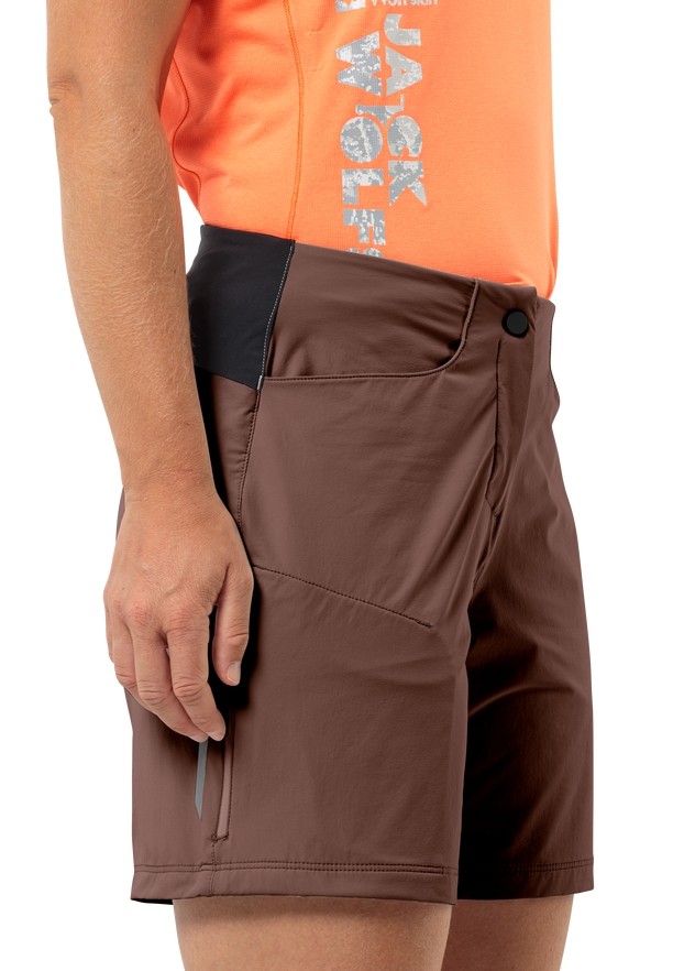 Red Women Jack Wolfskin Gravex Shorts | 12879188