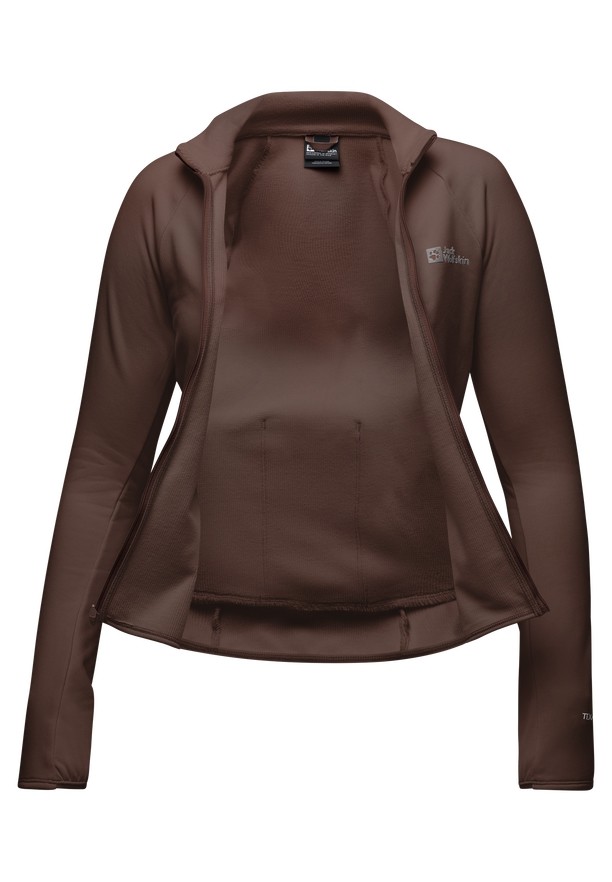 Red Women Jack Wolfskin Gravex Thermo Fz Fleece Jackets | 82989670